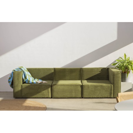 Really Nice Things Sofa Harper 4 Plazas Chaiselongue Verde