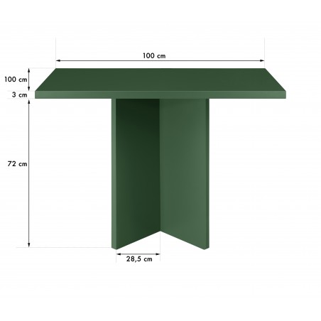 Really Nice Things Square Dining Table Matilda Cedar