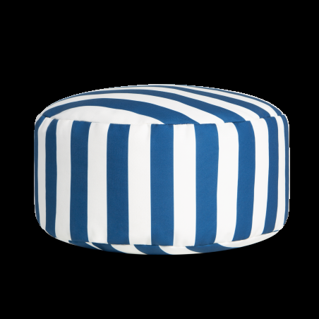 Really Nice Things Striped Puff Midnight Blue - White