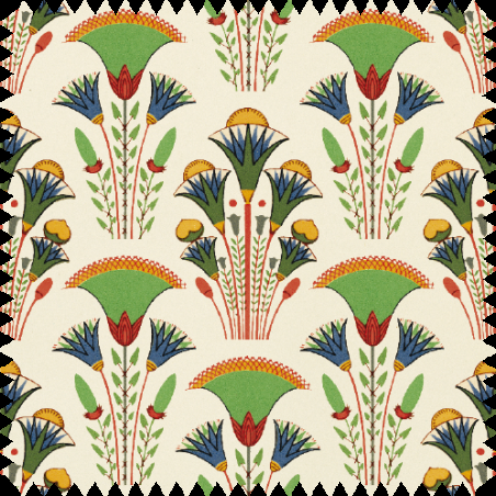 really nice things Velvet 70's Boho Blossom Printed Fabric