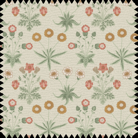 really nice things Velvet 70's Daisy Printed Fabric