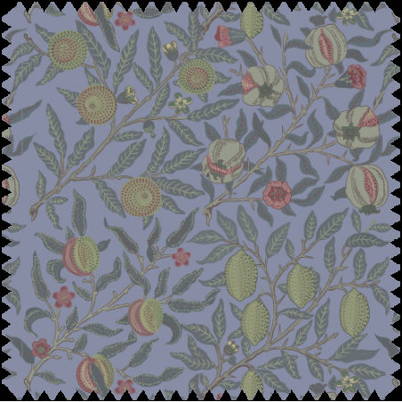 really nice things Velvet 70's Four Fruits Printed Fabric