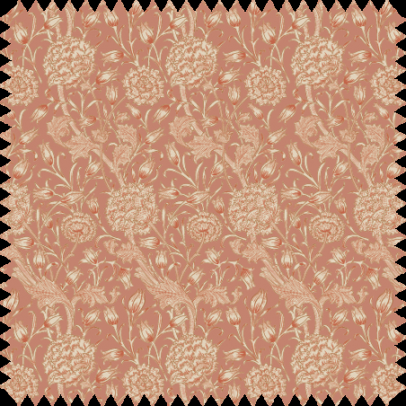 really nice things Velvet 70's Wild Tulip Printed Fabric