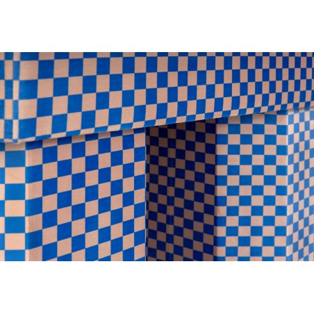 Really Nice Things Viva Bench Checkerboard Pink And Blue