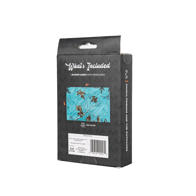 Realtree 20-pc All Occasion Blank Note Mint Camo Card Set | RealtreeXtra Colors