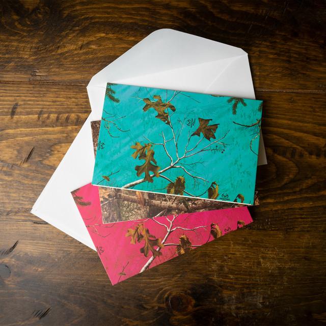 Realtree 20-pc Multi Pack All Occasion Blank Note Camo Card Set | Realtree