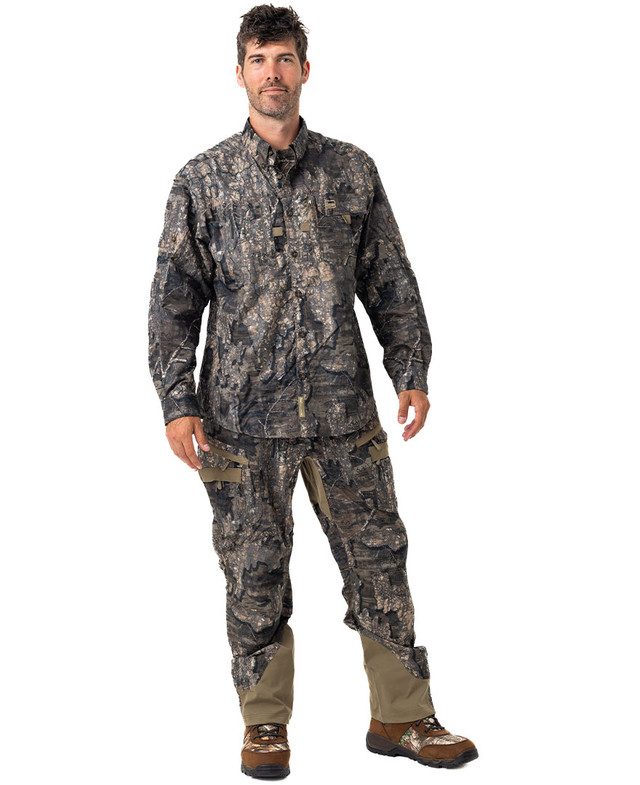 Realtree Banded Men's Lightweight Vented Hunting Long Sleeve Camo Shirt | Realtree Timber
