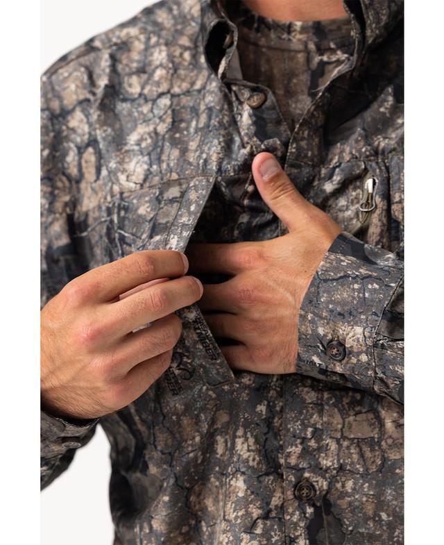 Realtree Banded Men's Lightweight Vented Hunting Long Sleeve Camo Shirt | Realtree Timber