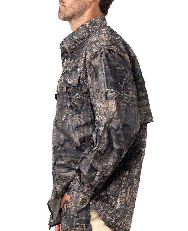 Realtree Banded Men's Lightweight Vented Hunting Long Sleeve Camo Shirt | Realtree Timber