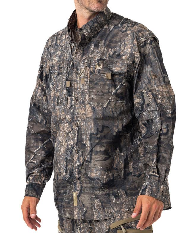 realtree Banded Men's Lightweight Vented Hunting Long Sleeve Camo Shirt | Realtree Timber
