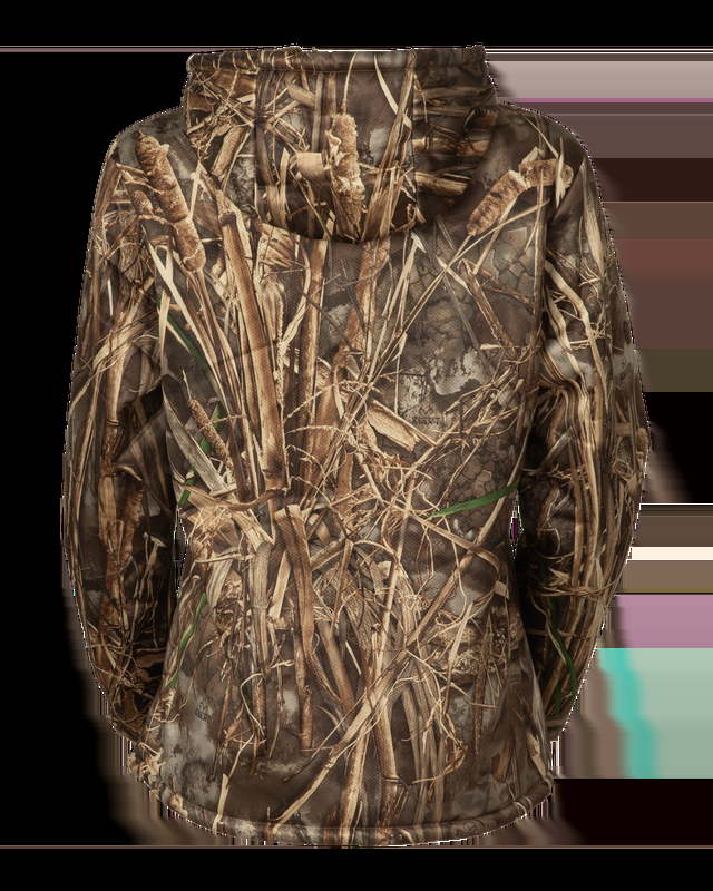 Realtree Banded Women's SoftShell Pullover Camo Hoodie | Realtree MAX-7