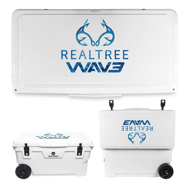 Realtree Big Frig Logo Badlands Camo Cooler | Realtree WAV3