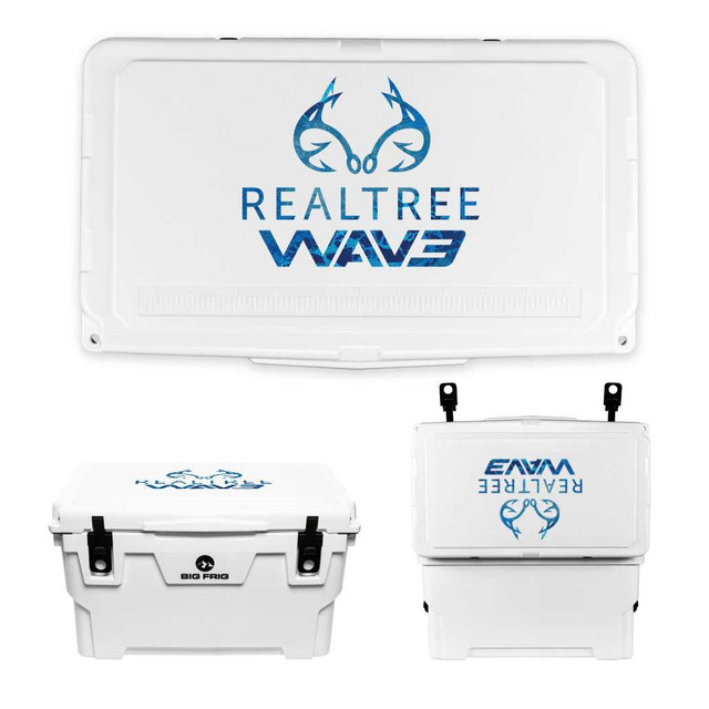 Realtree Big Frig Logo Badlands Camo Cooler | Realtree WAV3