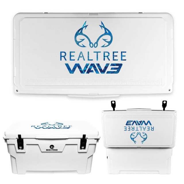 Realtree Big Frig Logo Badlands Camo Cooler | Realtree WAV3