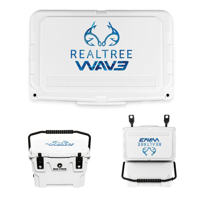 realtree Big Frig Logo Badlands Camo Cooler | Realtree WAV3