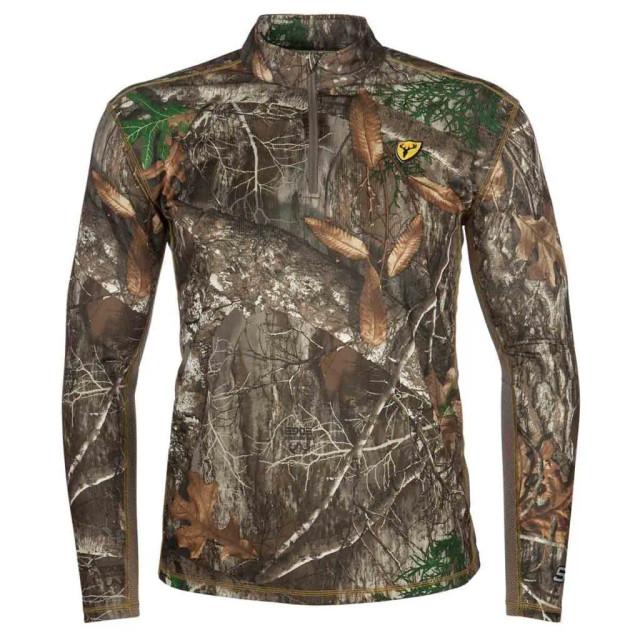realtree Blocker Outdoors Men's Angatec 1/4 Zip Performance Shirt | Realtree Camo