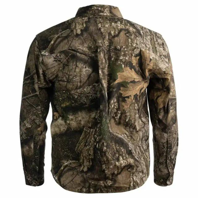 Realtree Blocker Outdoors Men's Fused Cotton Field Shirt| Realtree Camo