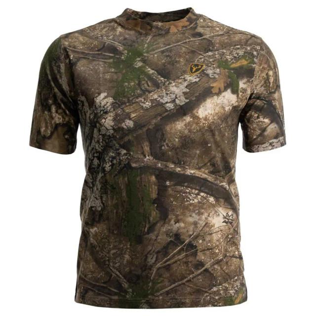 Realtree Blocker Outdoors Men's Fused Cotton Short Sleeve Shirt | Realtree Camo