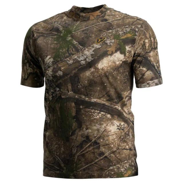 realtree Blocker Outdoors Men's Fused Cotton Short Sleeve Shirt | Realtree Camo