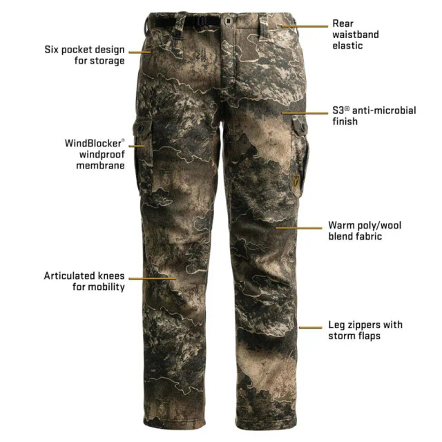 Realtree Blocker Outdoors Shield Wooltex Pro Camo Pants | Realtree EXCAPE