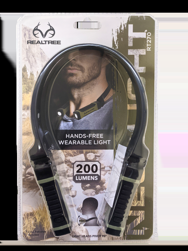 realtree Bright Alkaline LED Neck Light For Hands-Free Lighting | Realtree