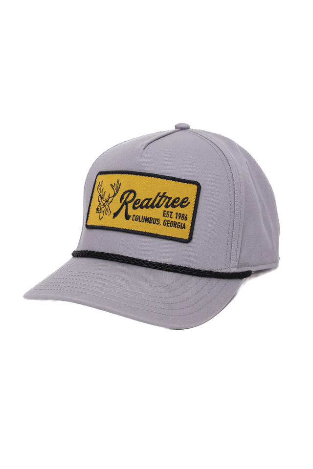 Realtree Center Stage Unisex Gray Retro Realtree Patch A-Frame Hat | Realtree