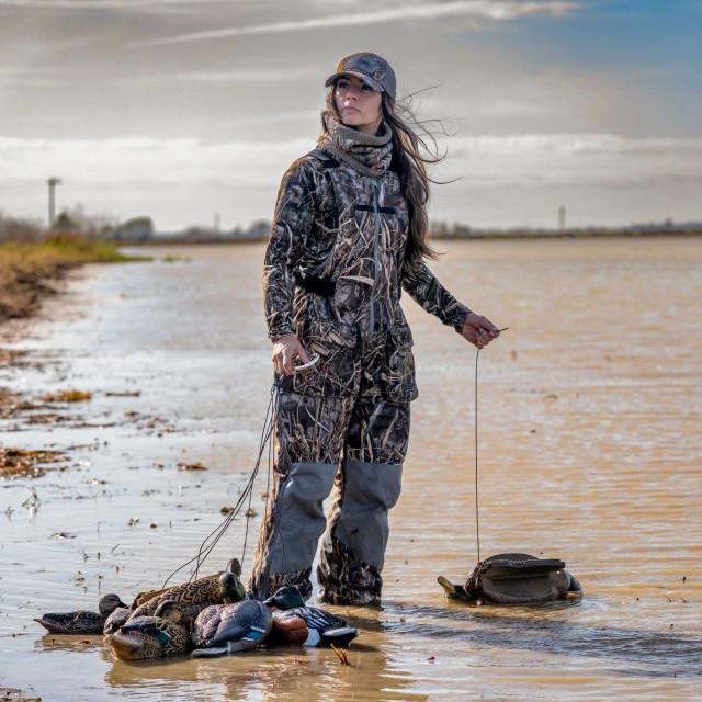 Realtree DSG Outerwear Women's Finley Waterfowl Hunting Bib | Realtree MAX-7