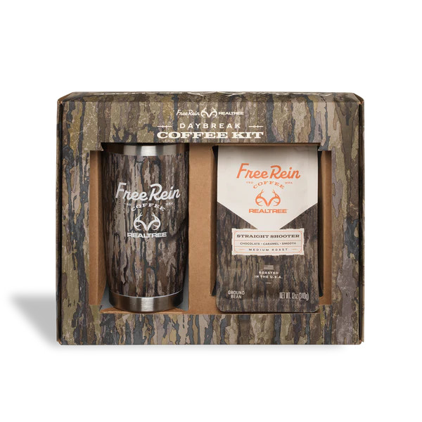 realtree Free Rein Daybreak Coffee Kit Grounds Gift Box