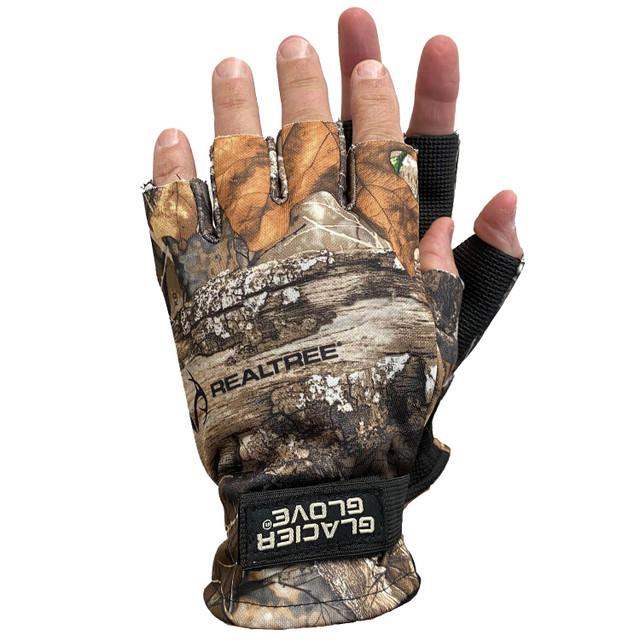 realtree Glacier Glove Alaska River Fingerless Unisex Realtree Glove | EDGE