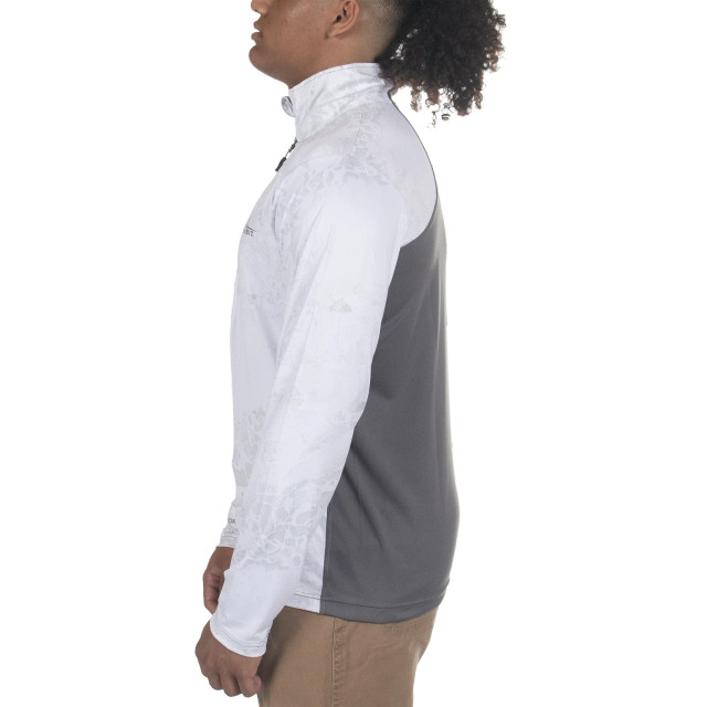 Realtree Habit Men's Black Fork Mountain Trail 1/4 Zip Performance Layer Fishing Top | Realtree WAV3