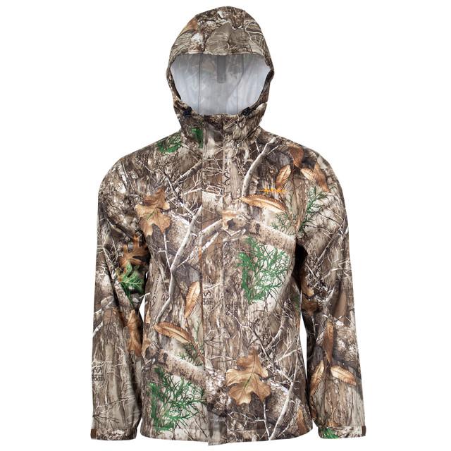 Realtree Habit Men's Roaring Springs Packable Rain Waterproof Hunting Jacket | Realtree EDGE