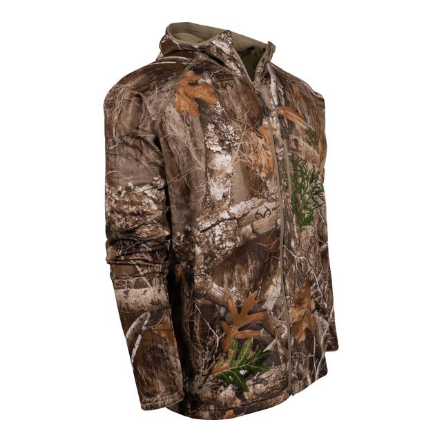 Realtree King's Camo Men's Hunter Grid Fleece Full Zip Hunting Hoodie | Realtree EDGE