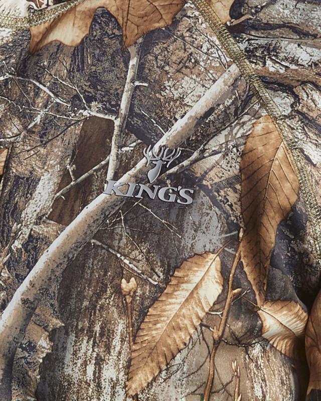 Realtree King's Camo Men's Hunter Grid Fleece Full Zip Hunting Hoodie | Realtree EDGE