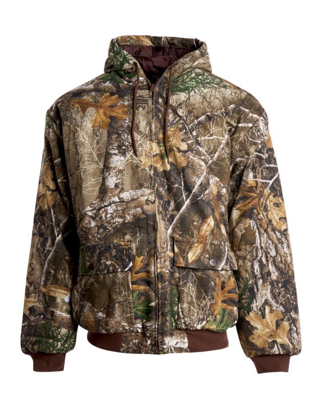 Realtree King's Camo Men's Insulated Hooded Bomber Hunting Jacket | Realtree Camo