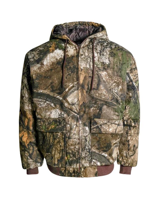 realtree King's Camo Men's Insulated Hooded Bomber Hunting Jacket | Realtree Camo