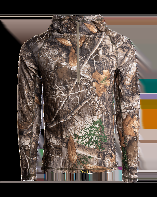 realtree King's Camo Men's XKG Elevation 1/4 Zip Hunting Hoodie | Realtree EDGE