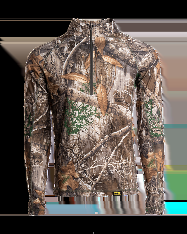 realtree King's Camo Men's XKG Elevation 1/4 zip Men's Realtree Shirt | Realtree EDGE