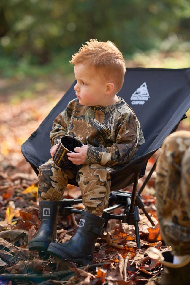 Realtree Little Bipsy Kid's Camo Long Sleeve Crewneck T-Shirt | Realtree Advantage Classic