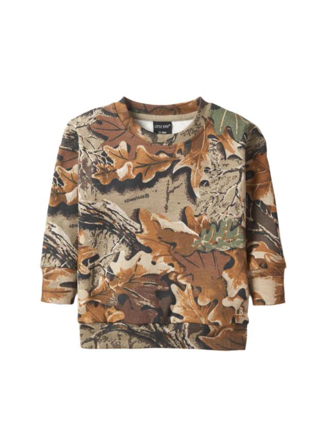 realtree Little Bipsy Kid's Camo Long Sleeve Crewneck T-Shirt | Realtree Advantage Classic