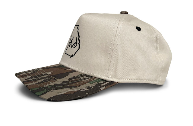 Realtree Lost Hat Co. Unisex EA5Y Hybrid Black Georgia Logo Camo Hat | Realtree Original