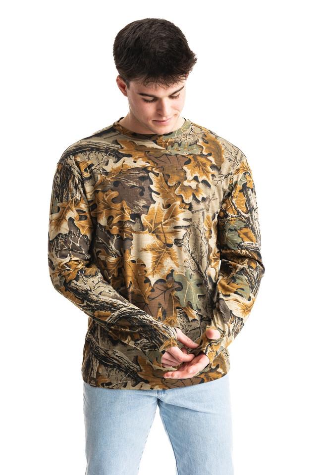Realtree Men's Bamboo Long Sleeve Camo Crewneck | Realtree Advantage Classic