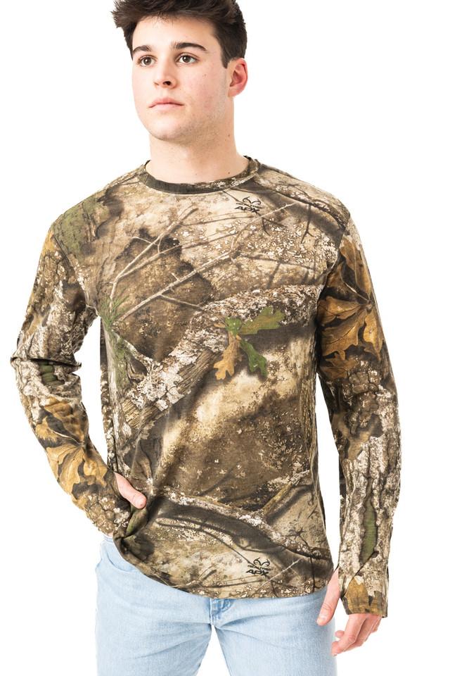 Realtree Men's Bamboo Long Sleeve Camo Crewneck | Realtree APX