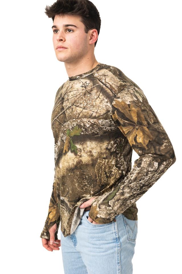 Realtree Men's Bamboo Long Sleeve Camo Crewneck | Realtree APX