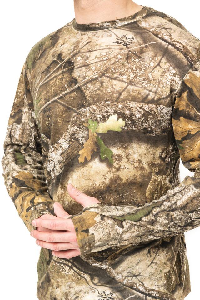 Realtree Men's Bamboo Long Sleeve Camo Crewneck | Realtree APX