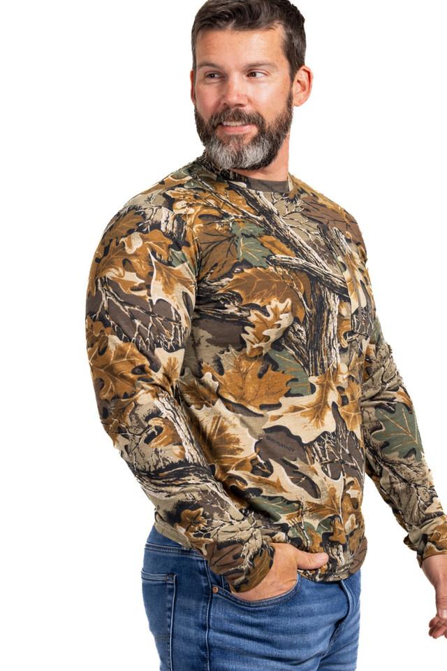 Realtree Men's Bamboo Long Sleeve Crew Neck Camo Shirt | Realtree Advantage Classic