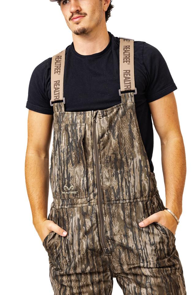 Realtree Men's Big Game Water Resistant Insulated Hunting Bibs | Realtree Legacy