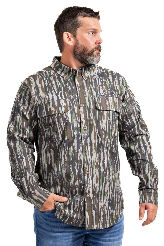 Realtree Men's Button Down Long Sleeve Hunting Camp Shirt | Realtree Original