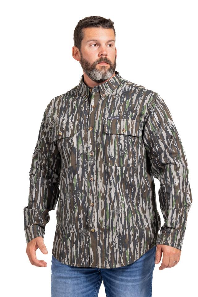 realtree Men's Button Down Long Sleeve Hunting Camp Shirt | Realtree Original