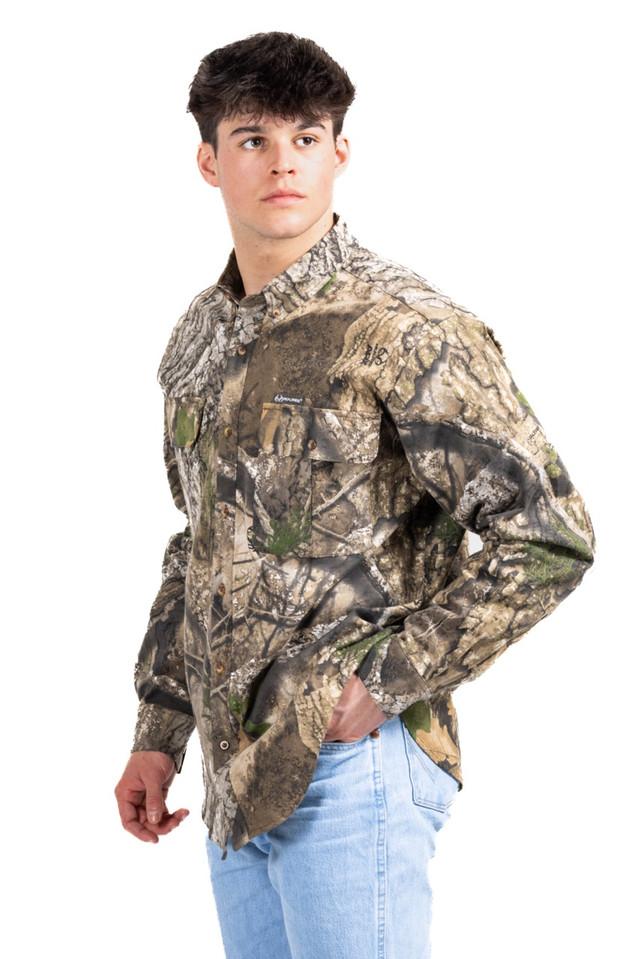 realtree Men's Button Down Long Sleeve Hunting Camp Shirt | Realtree APX