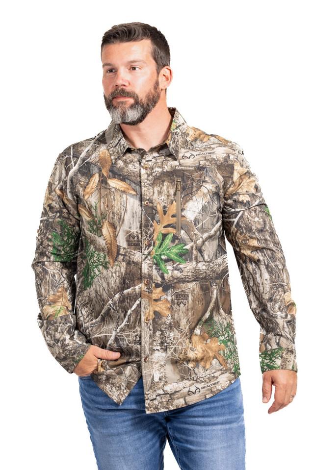 Realtree Men's Button Down Long Sleeve Hunting Shirt | Realtree EDGE